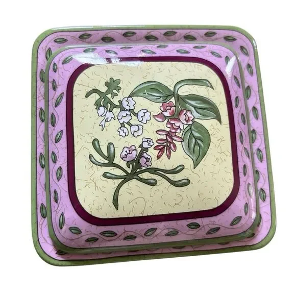 PartyLite P7584 Fusions Decorative Topper & Tray Ensemble Nature *New* - Picture 2 of 7